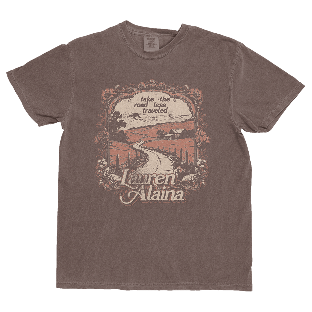 Brown Road Less Traveled Tee Lauren Alaina Tee